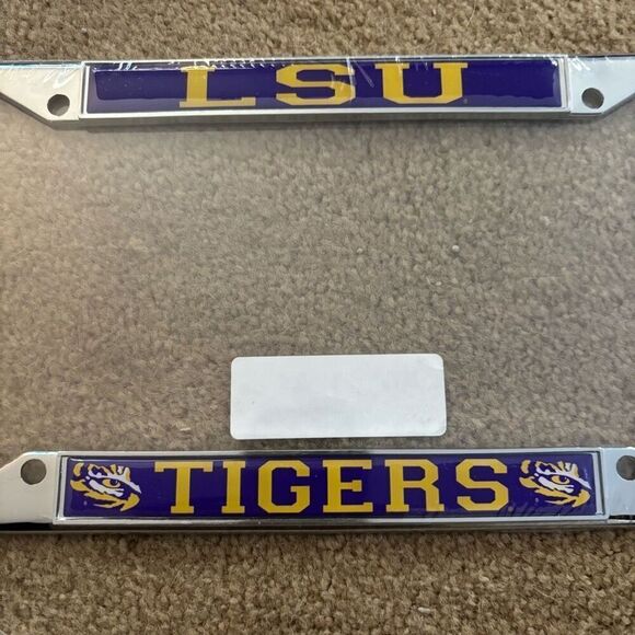 Louisiana State University LSU Tigers License Plate Frame *New* - Picture 2 of 4